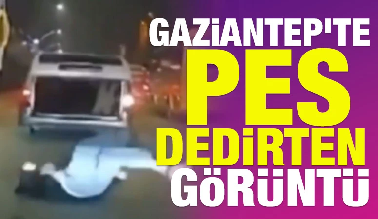 GAZİANTEP'TE PES DEDİRTEN GÖRÜNTÜ