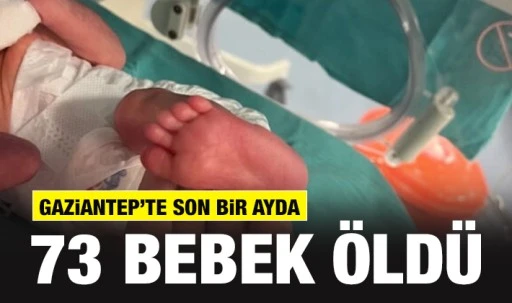 Gaziantep’te son bir ayda 73 bebek öldü